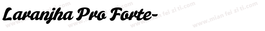 Laranjha Pro Forte字体转换